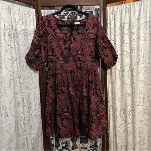 Mata Traders Multicolor Paisley Mini Dress